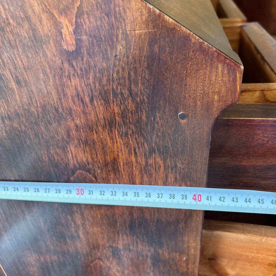 木製ダークブラウン箪笥 卓型