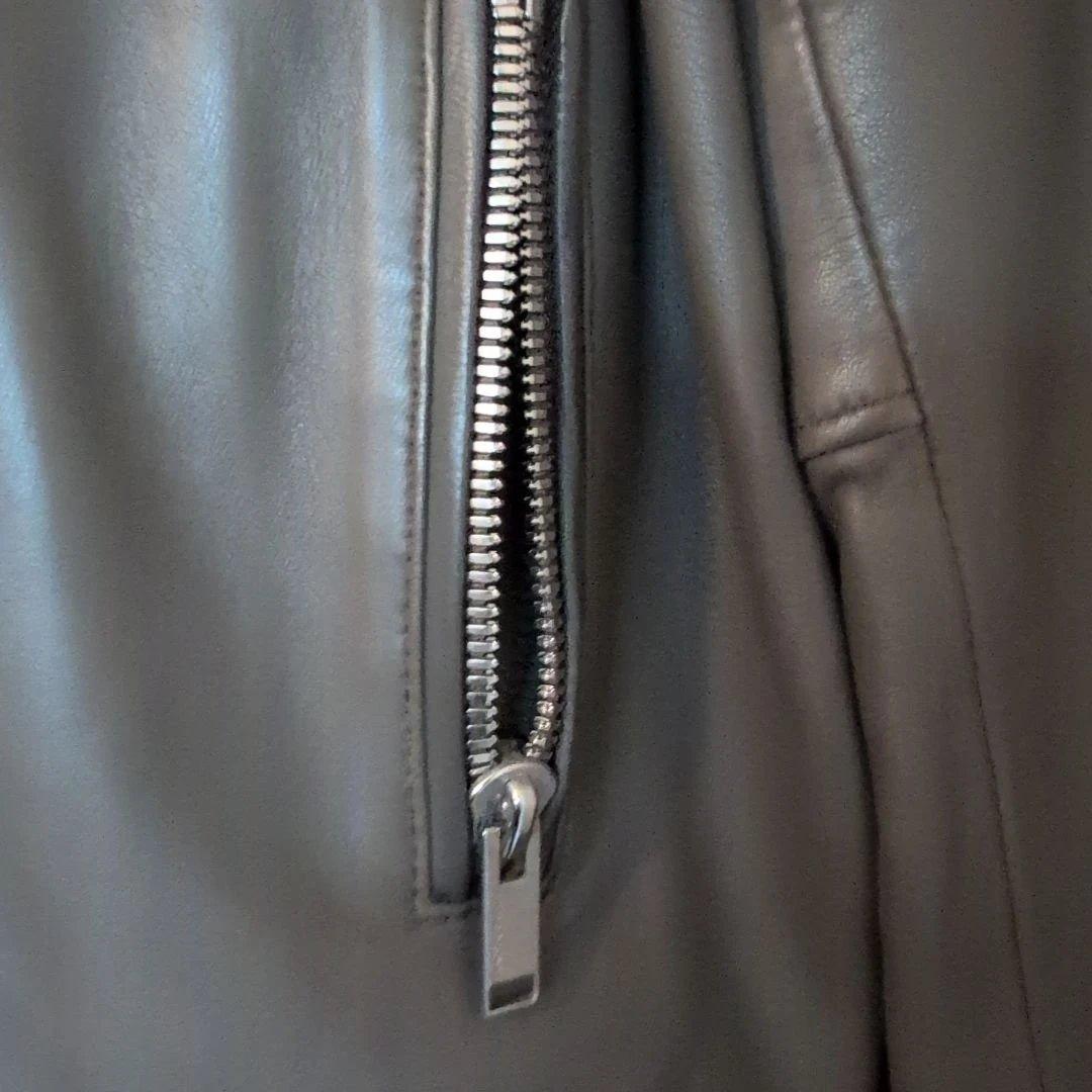 upper hights チャコールグレー レザーライダースジャケット　サイズ1