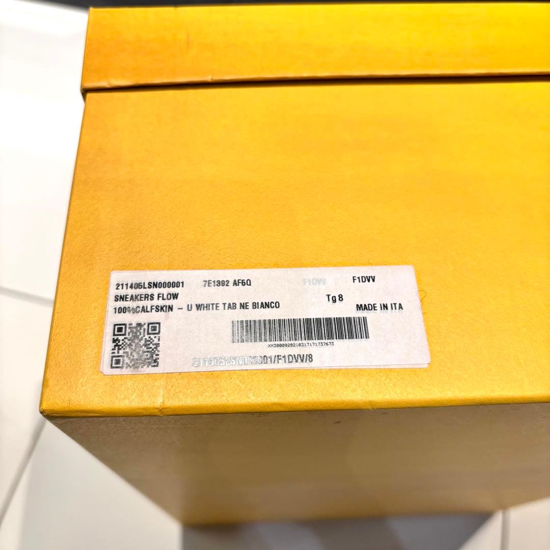 美品‼️FENDI フェンディフロー サイドジップ ロゴ入り スニーカー