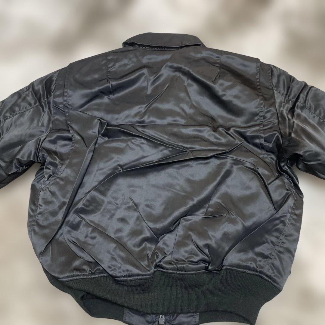 80s USA製 デッドストック CWU-45 ブラック SCOVILLジッパー