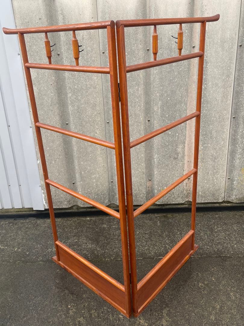 稀少/古道具/当時物/無垢材/木製/衣紋掛け/衣桁/着物掛け/21