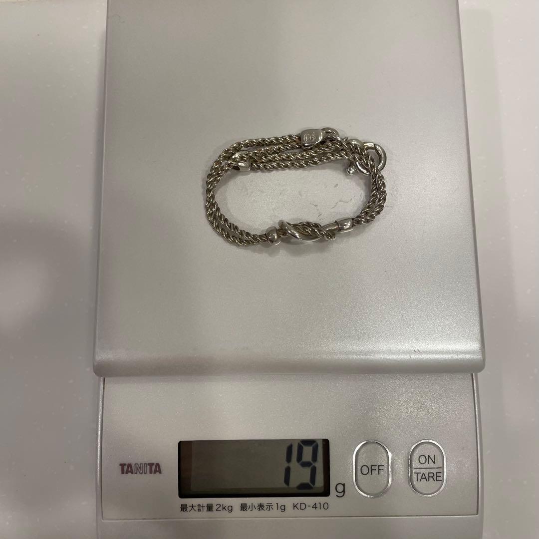TIFFANY ブレスレット センターノット ダブルロープ SV925 シルバー