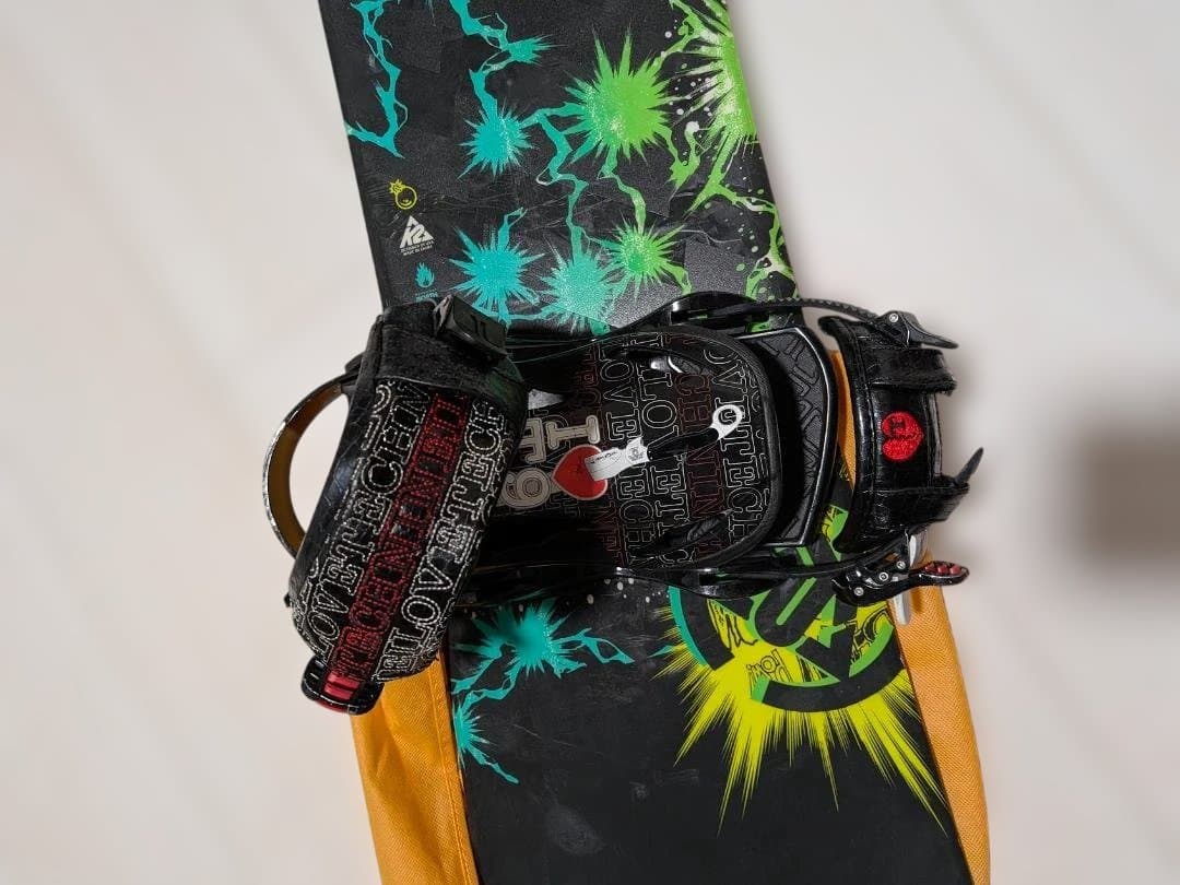 K2 Mini Turbo 120スノーボード、TECHNINEのビンディング