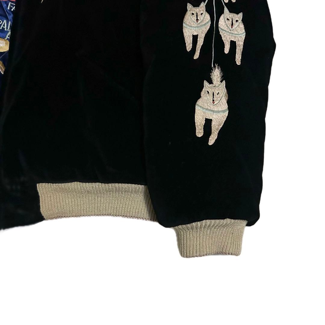 テーラー東洋 ヘラジカ×地図刺繍別珍×サテンキルティングアラスカジャン