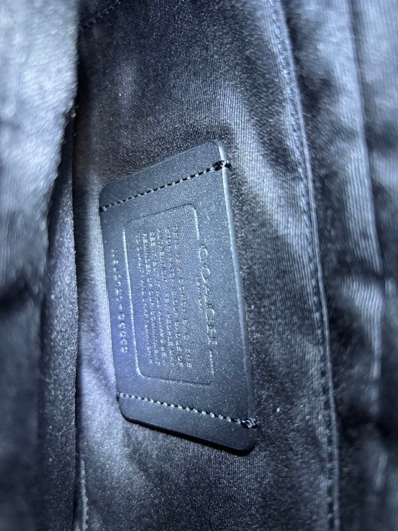 美品　正規品　コーチ　COACH ボディバッグ ダークグリーン×ブラック