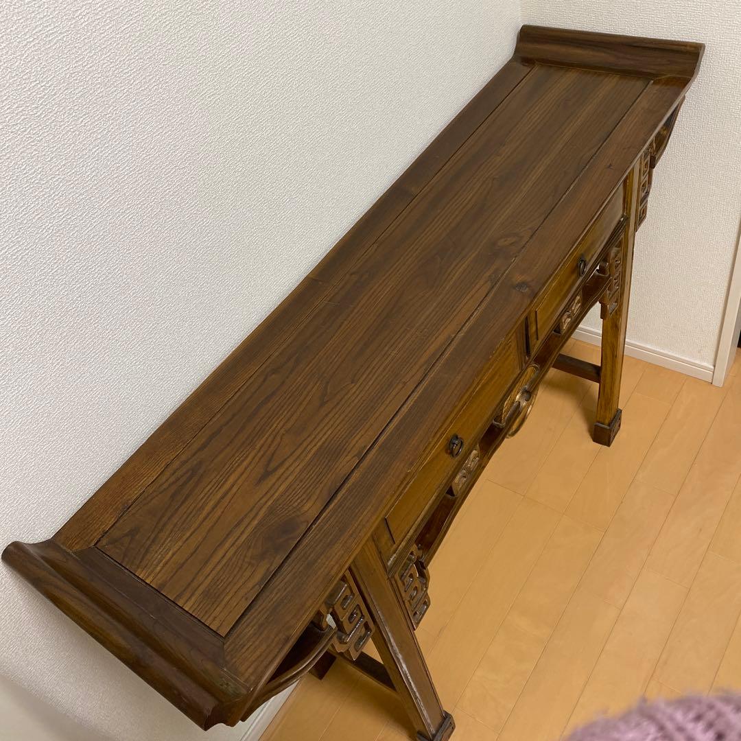 アンティーク家具　コンソール　机　使いやすい　w133 H85 D35