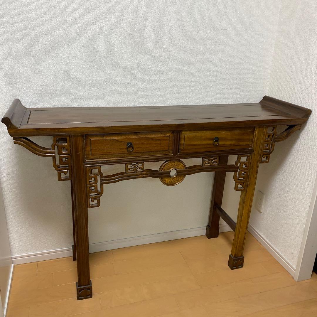 アンティーク家具　コンソール　机　使いやすい　w133 H85 D35