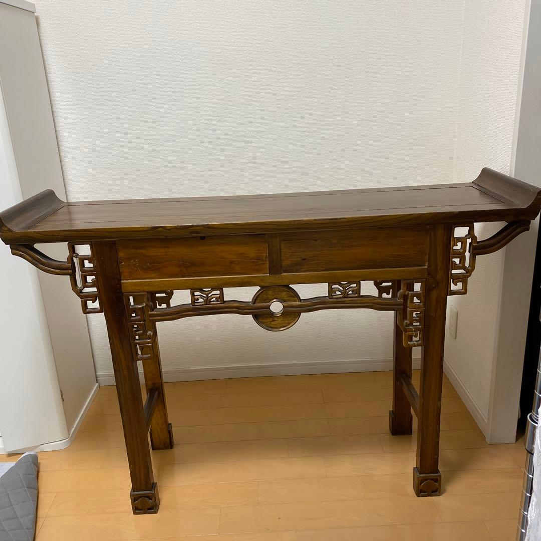 アンティーク家具　コンソール　机　使いやすい　w133 H85 D35