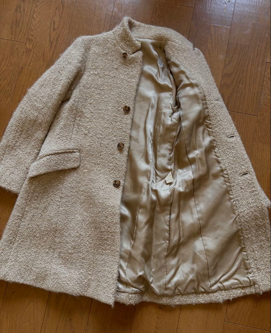 ババグーリ　ウール平織　コート　ロング