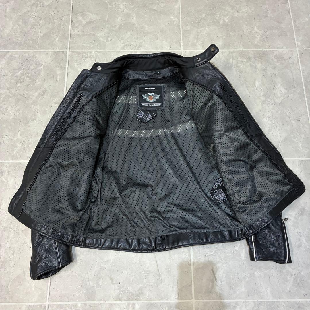 4*9様 【蛍光ロゴ】ハーレーダビッドソン　レザージャケット　スカル　ライダース