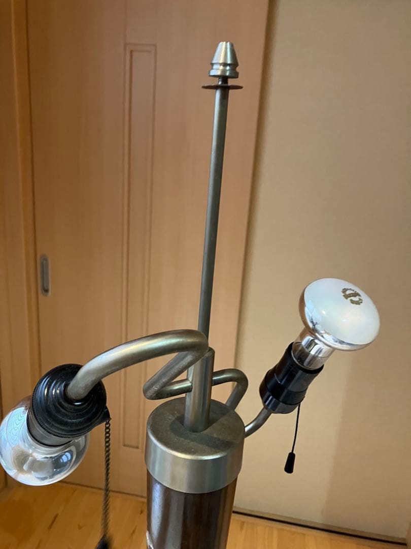 国産ビンテージ　フロアランプ　ミッドセンチュリー　ウッド　洋館　アンティーク