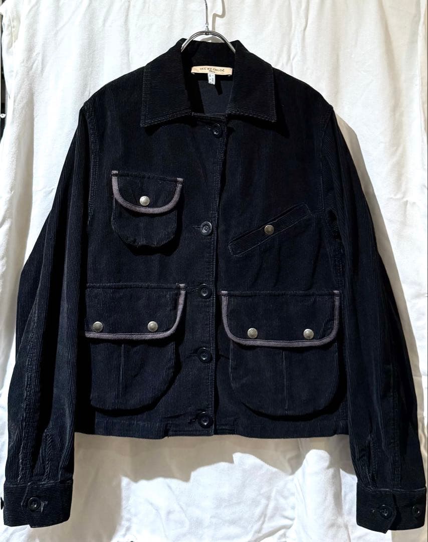 SEE BY CHLOÉ コーデュロイジャケット　ブラック　レディース