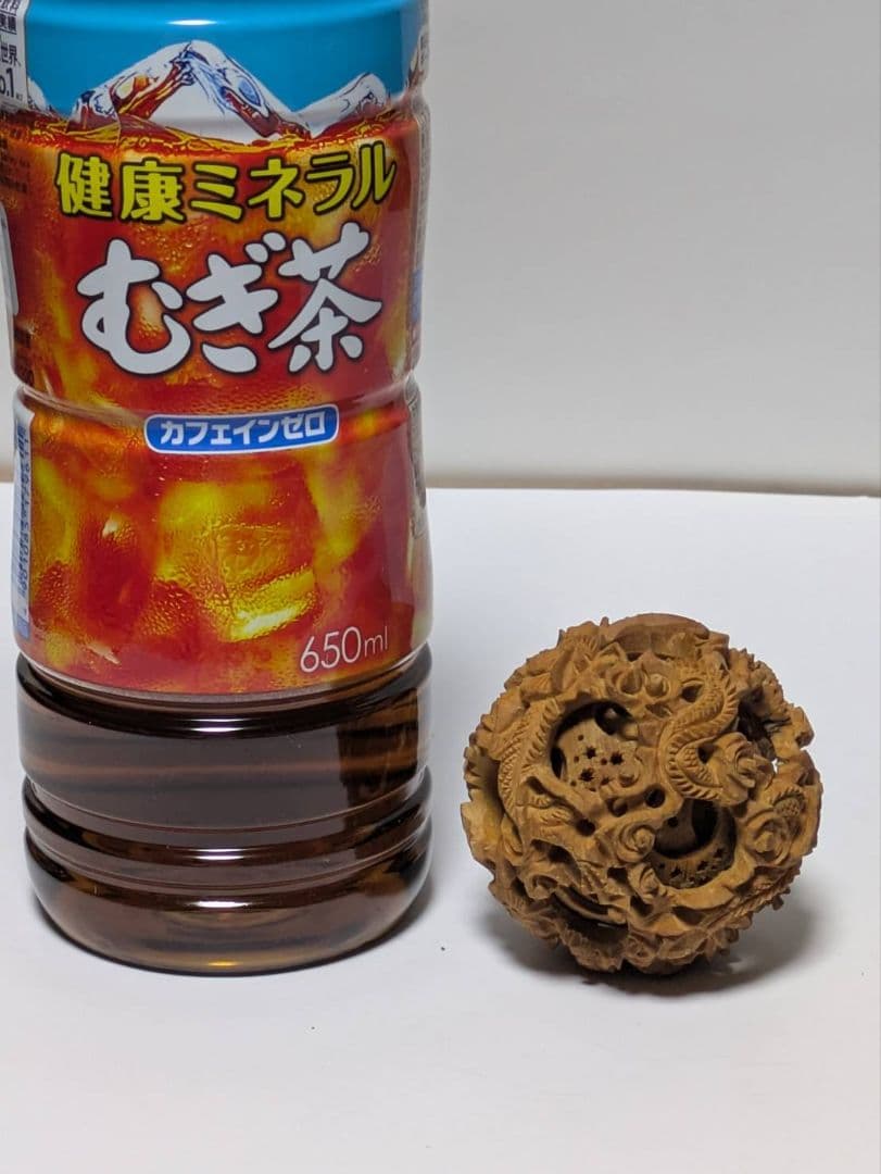 中国 透かし彫 多層球 天球 鬼工球 木彫り 彫刻 龍紋彫 オブジェ 中国美術