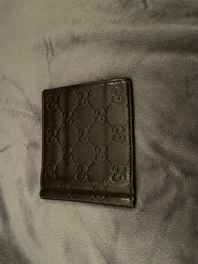 GUCCI ダークブラウン マネークリップ