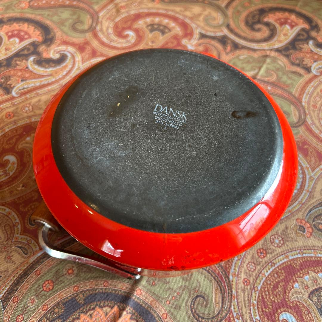 165◆DANSK ケトル　赤いホーローやかん　ヴィテージ