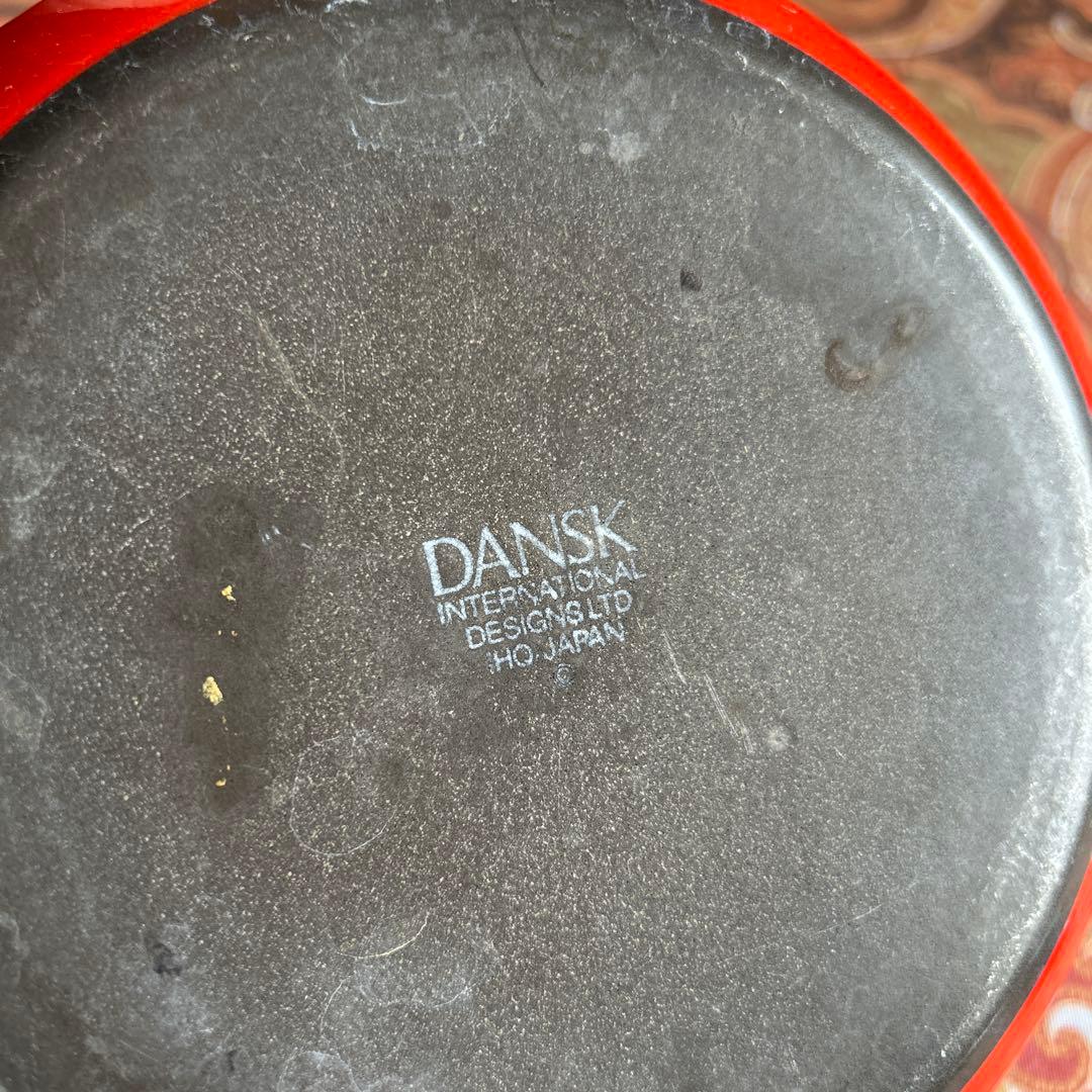 165◆DANSK ケトル　赤いホーローやかん　ヴィテージ