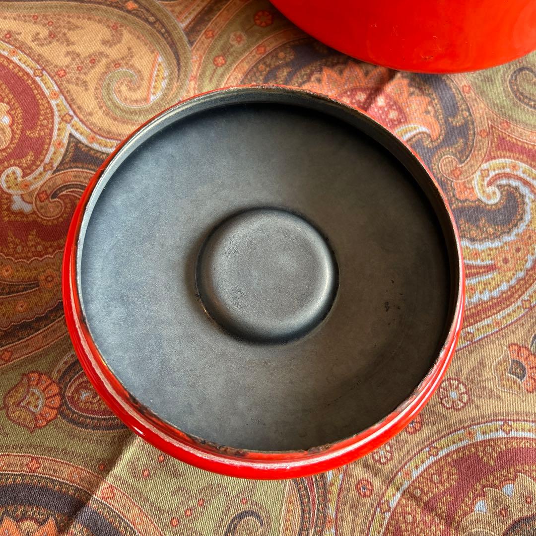 165◆DANSK ケトル　赤いホーローやかん　ヴィテージ