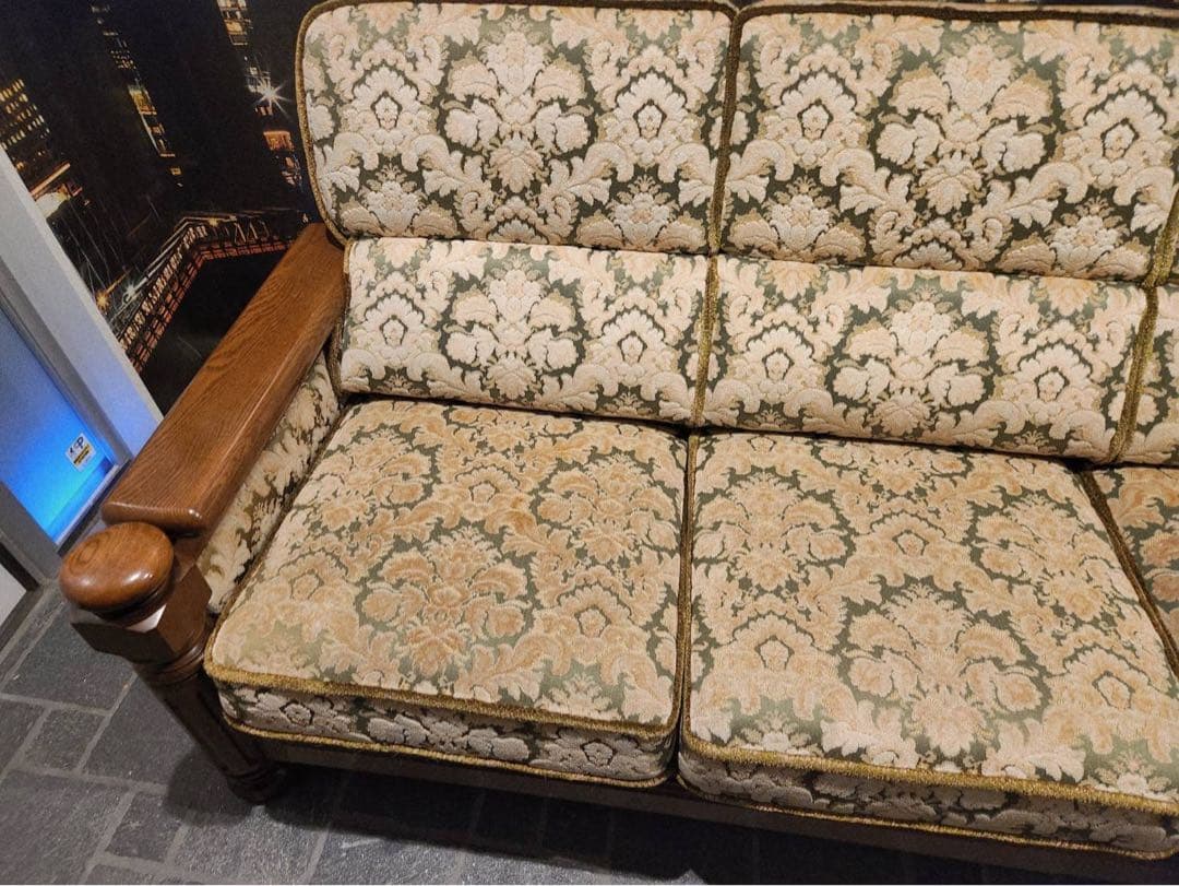 karimoku オールドカリモク コロニアル金華山3人掛けソファ