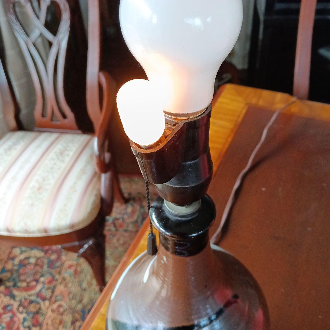 陶器製ランプ（ランプシェードは付きません）　窯印有