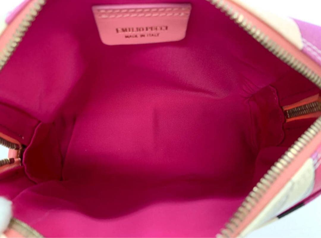 T04/109EMILIOPUCCIエミリオプッチプッチ柄ポーチ マルチカラー