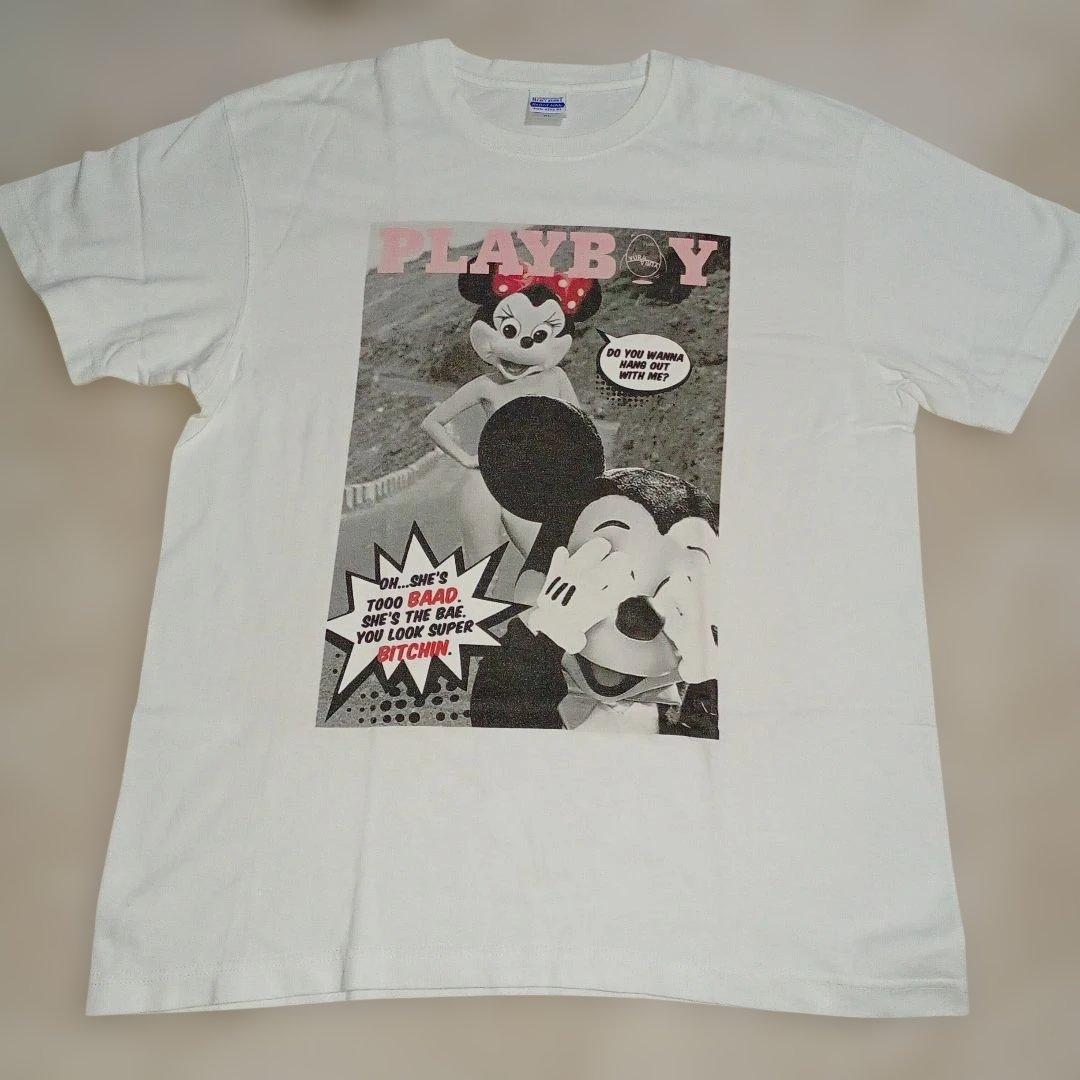 ビンテージ ミッキー ミニー Playboy Tシャツ