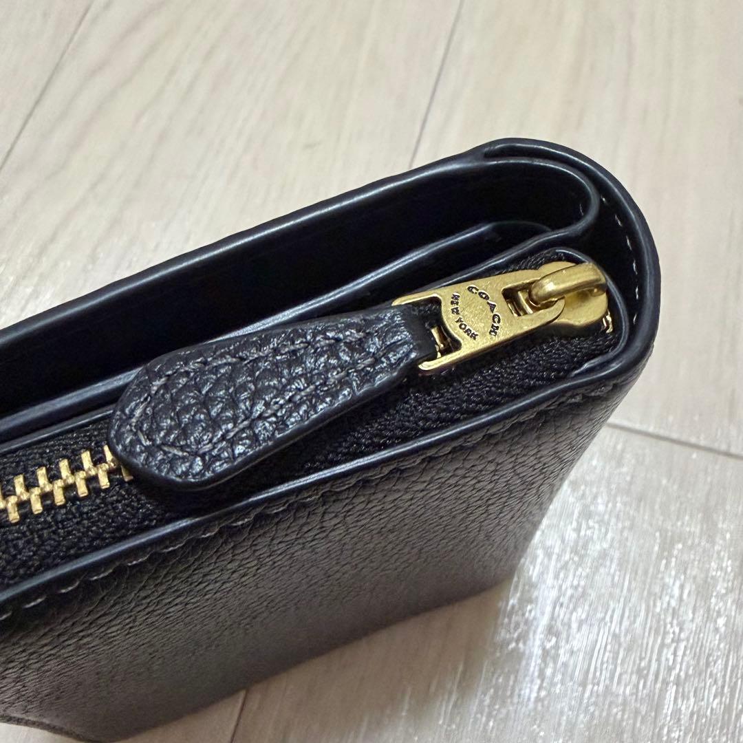 COACH ビルフォールド レキシー 恐竜 財布 ウォレット ケース 黒