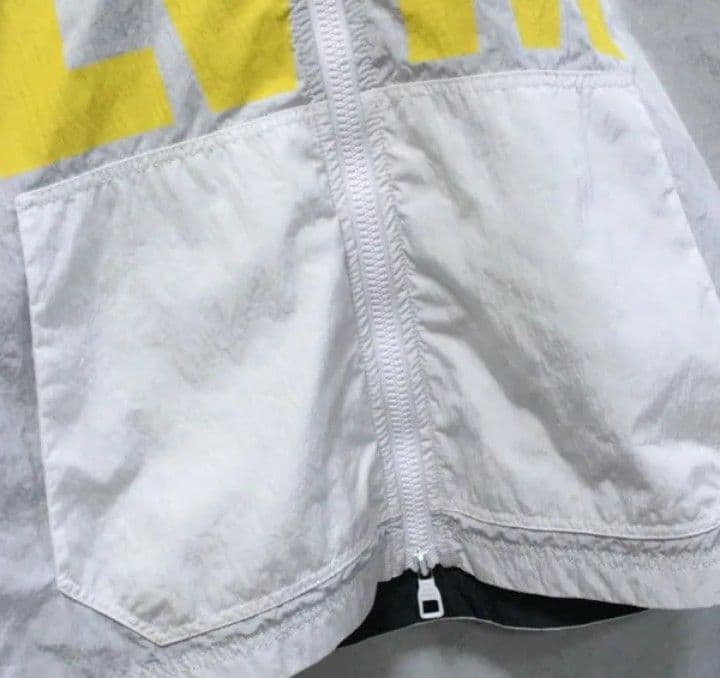 ルイヴィトン パッチワーク ベースボールジャージー ブルゾン 白×緑×黄