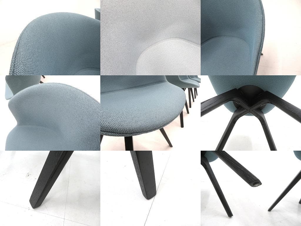 展示品　ヴェネルボ　モダン　ダイニングチェア　4脚セット　イス　チェア