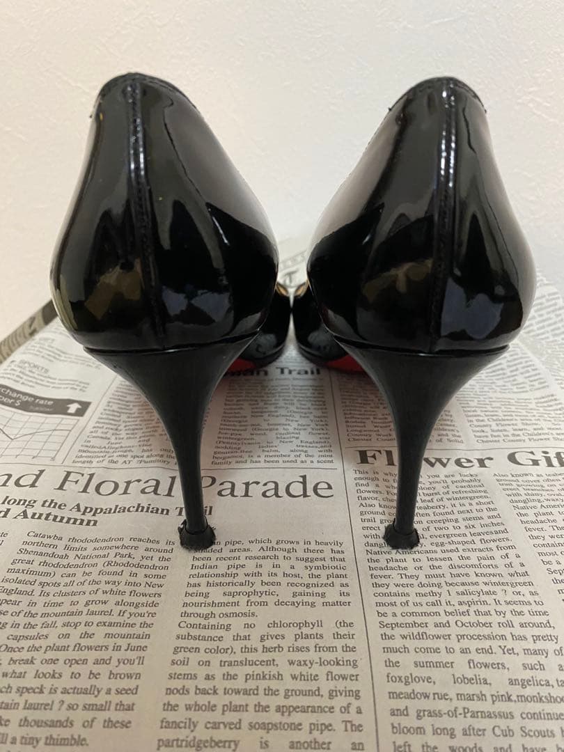 お値下げ致しました。Christian Louboutin ブラック ハイヒール