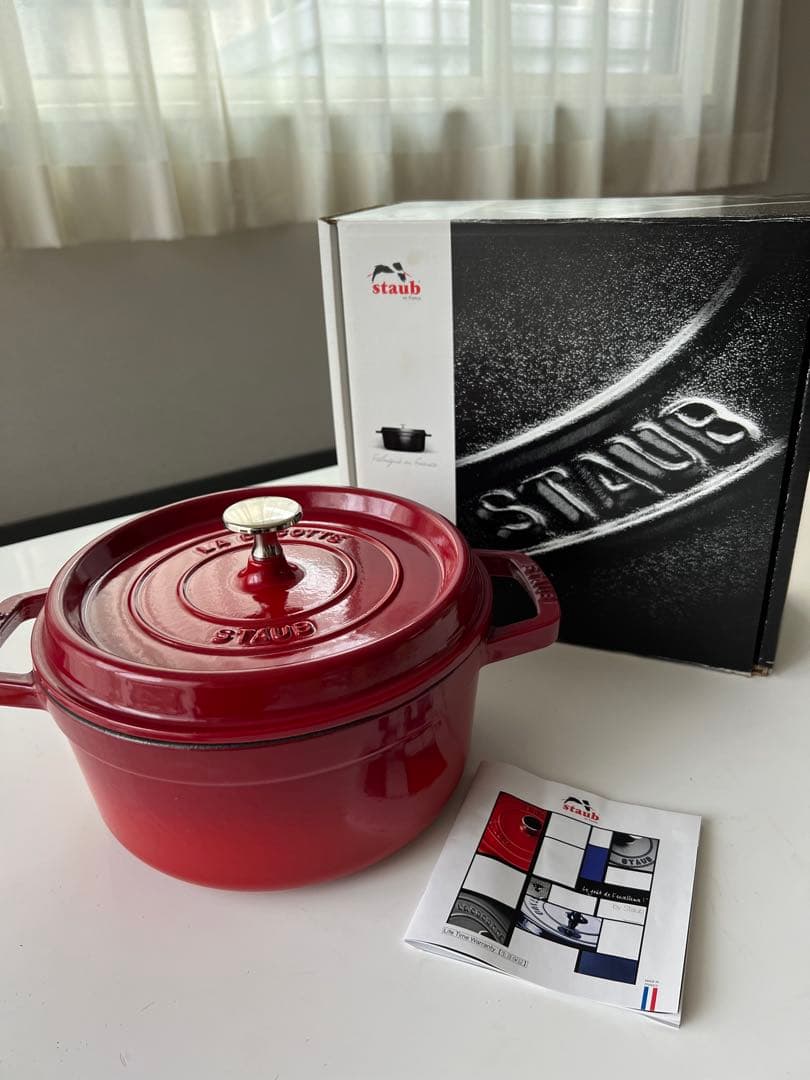 STAUB ココットラウンド　22cm チェリー　新品未使用