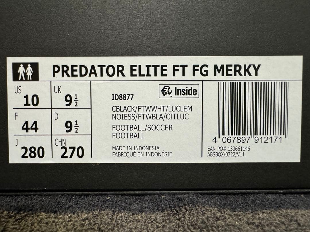 プレデターエリート FT/FG MerkyFC　コラボ 28.0cm新品未使用品