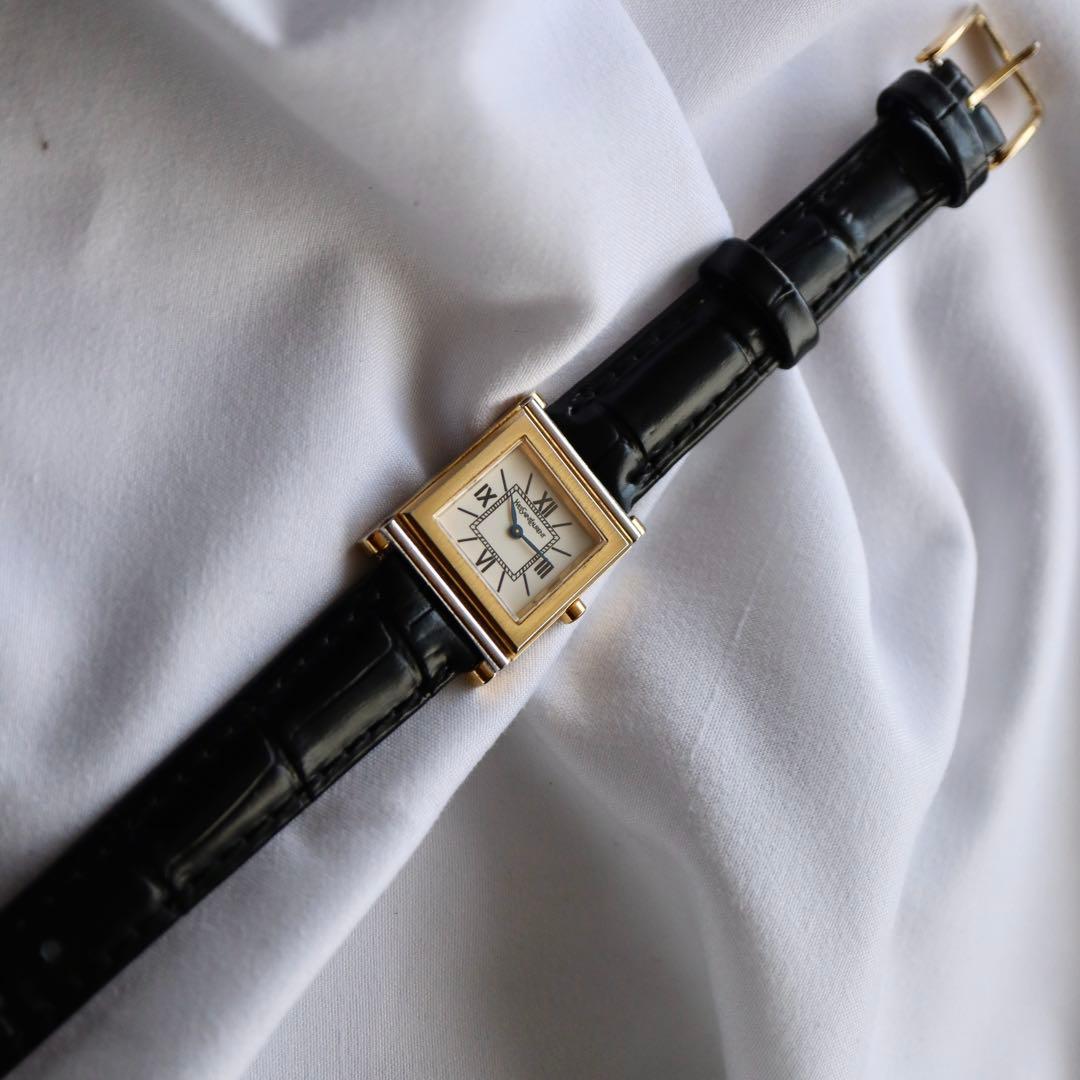 Yves Saint Laurent スクエア レディース腕時計 1384