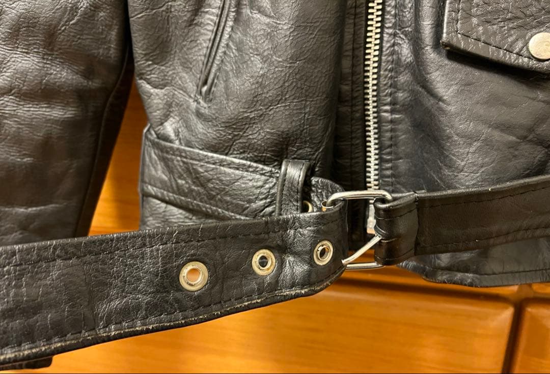 WILSONS LEATHER ダブルライダースジャケット　ブラック　メンズ　M