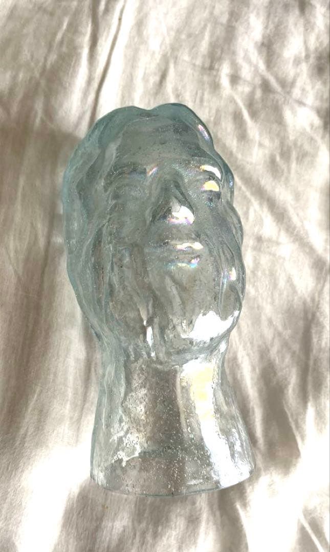 ヴィンテージフラワーベース　フェイス　ミッドセンチュリー　アート　オブジェ