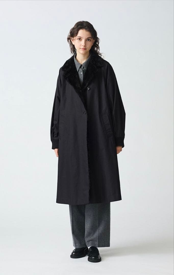 mizuiroind バックボアコート(グレー)