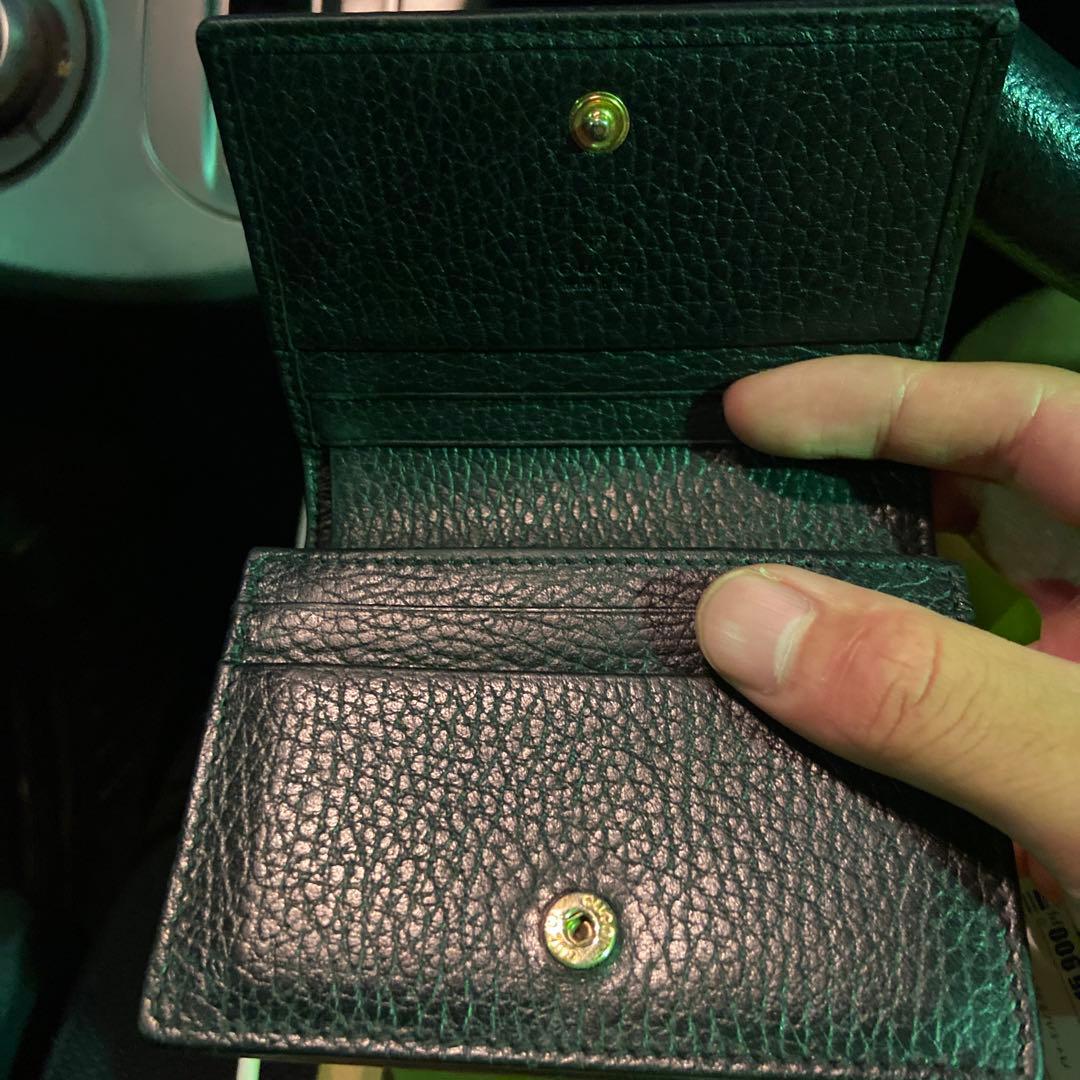GUCCI グッチ　456126 GGマーモント　フロント金具　折財布