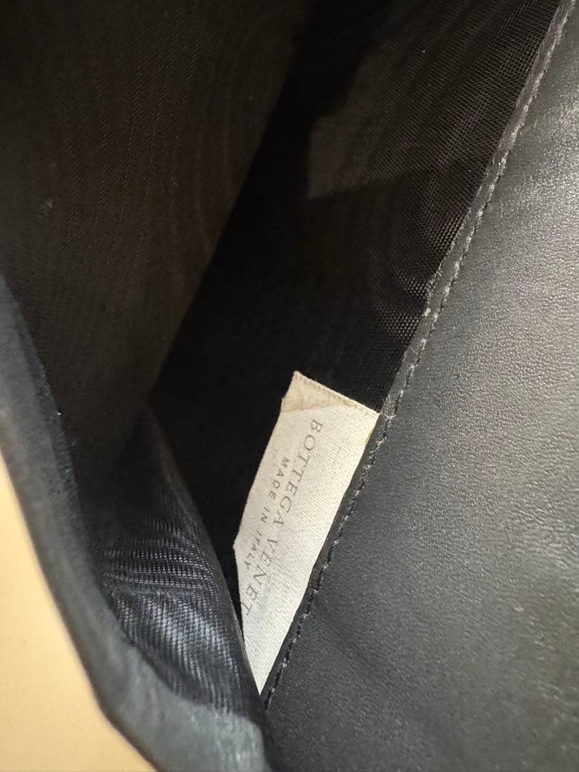 BOTTEGA VENETA イントラチャート オーガナイザーブラックレザー