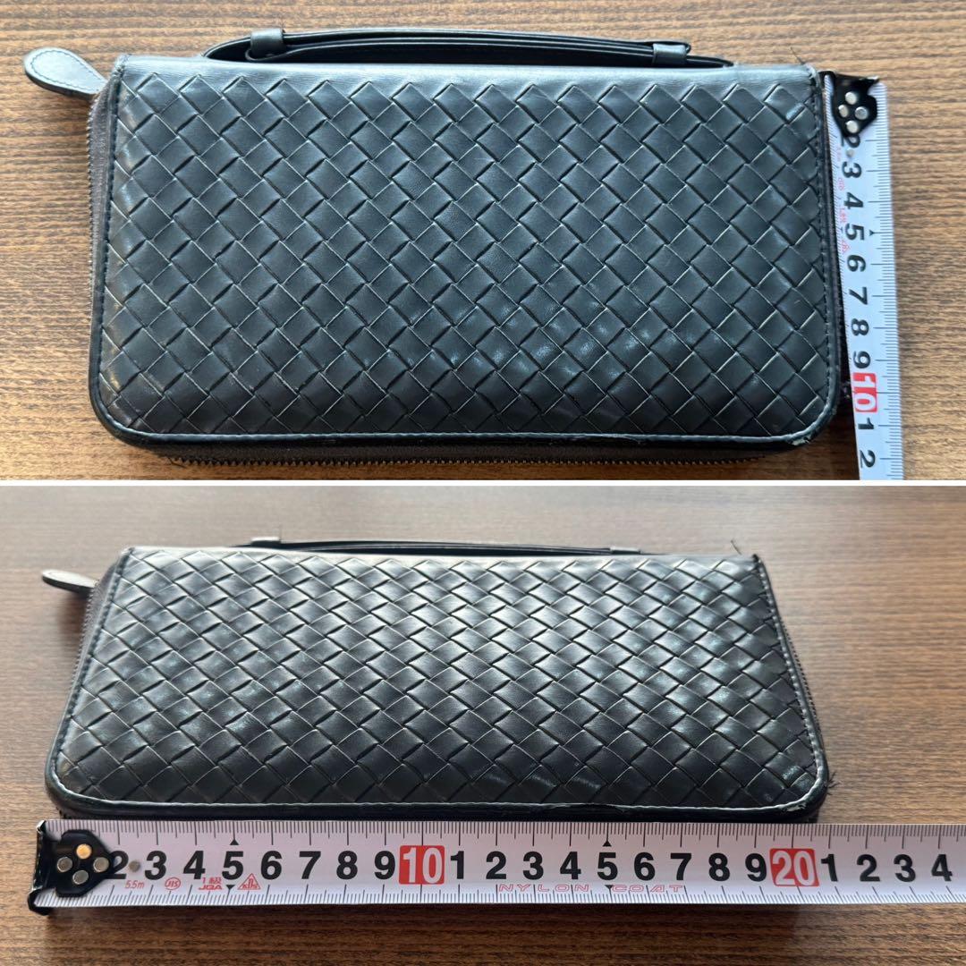 BOTTEGA VENETA イントラチャート オーガナイザーブラックレザー