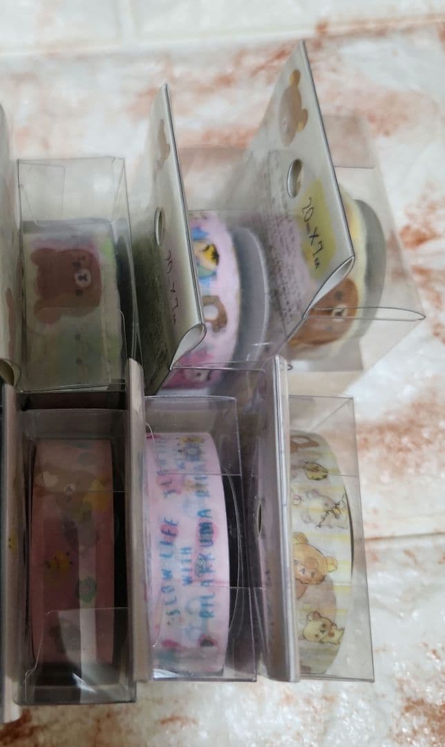 リラックマ マステ　まとめ　ラメ　ダイカット　ネコ　キイロイトリ　コリラックマ