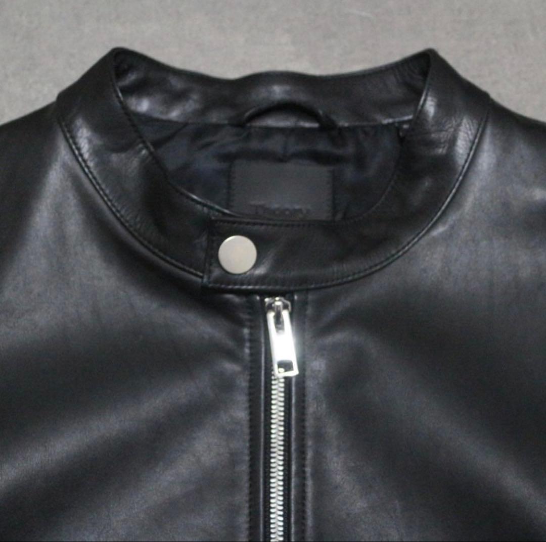 Theory レザージャケットメンズ XXL 黒