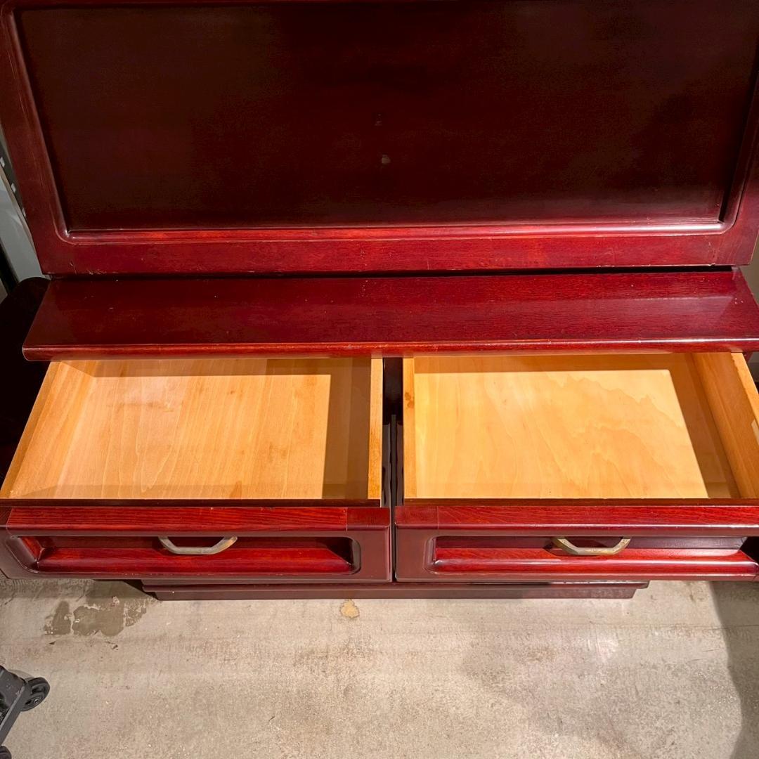 カリモク ライティングデスク キャビネット ライティングビューロー 収納棚