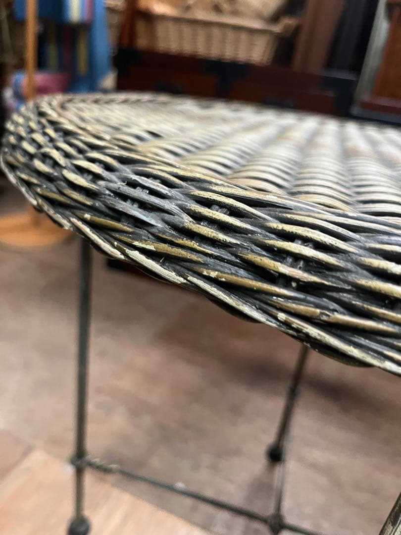 ガーデンテーブル インテリア ガラス天板 丸テーブル