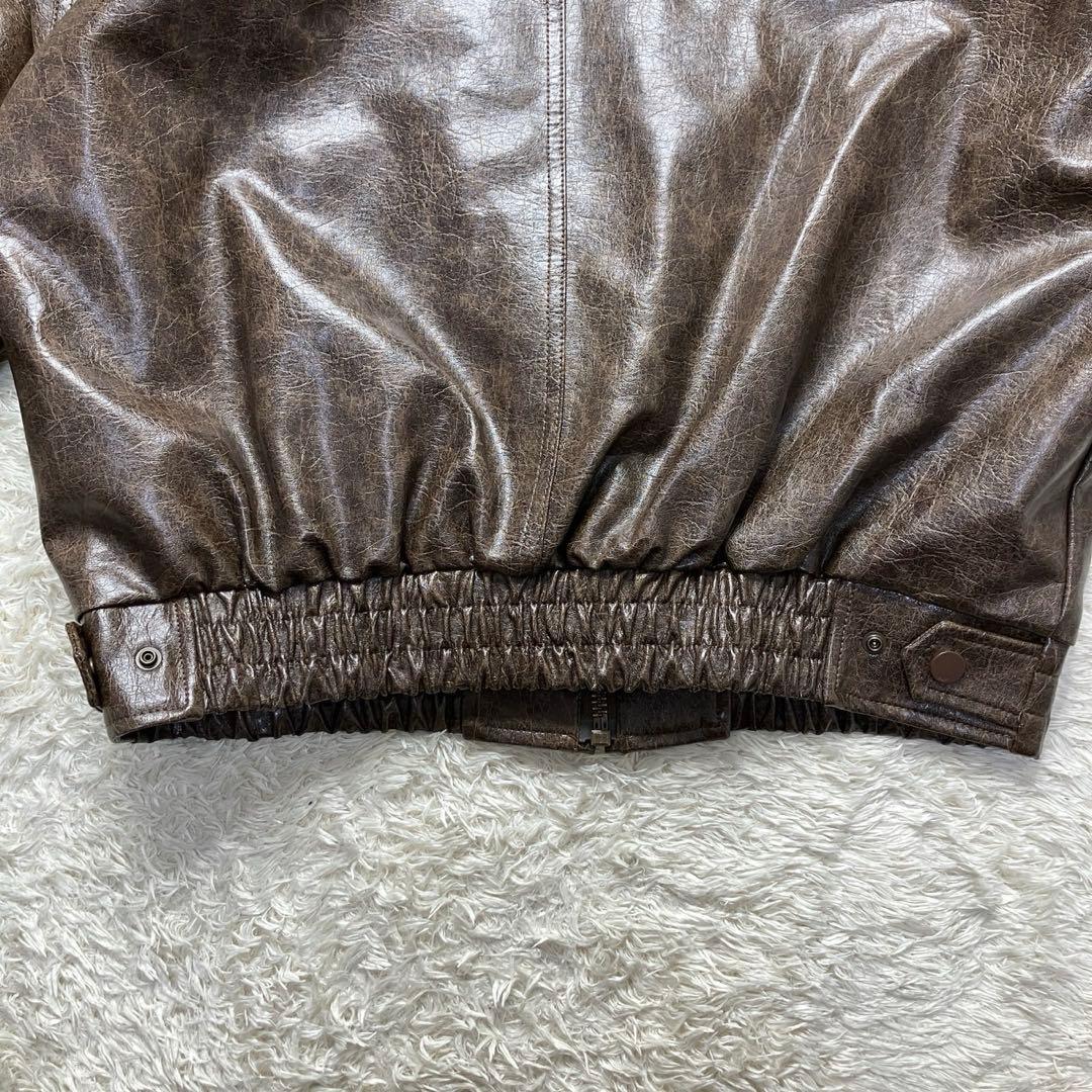 美品✨中町綾着用　SLY FAUX LEATHER ZIP UP ブルゾン