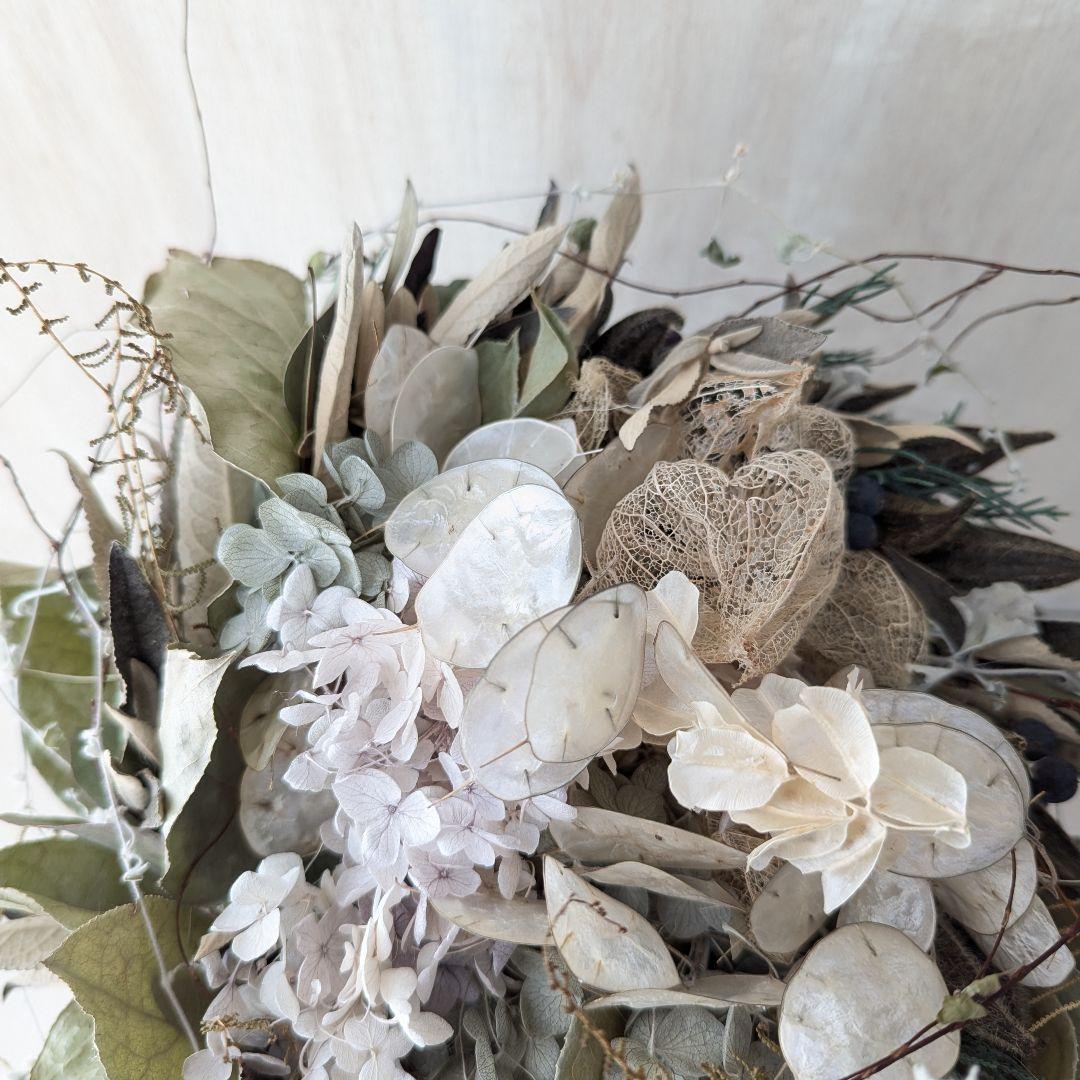 専用Wedding&Interior＊くすみ系白グリーンドライフラワーブーケ