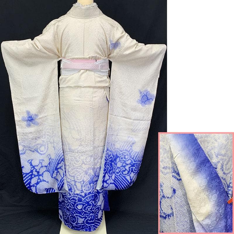 507z25☆中振袖 総絞り 天洋高級着物☆しつけ付美品 成人式結婚式 十三参り