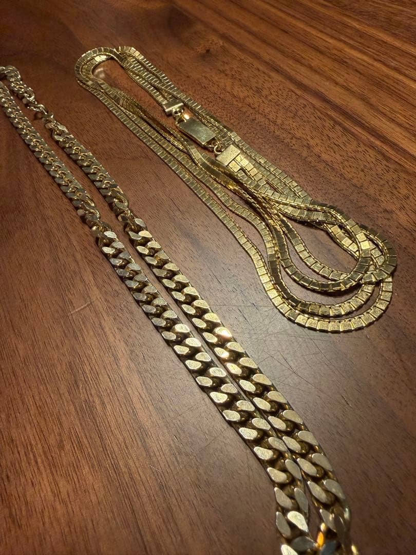 y*u様 ゴールドチェーンネックレス　遺品整理品