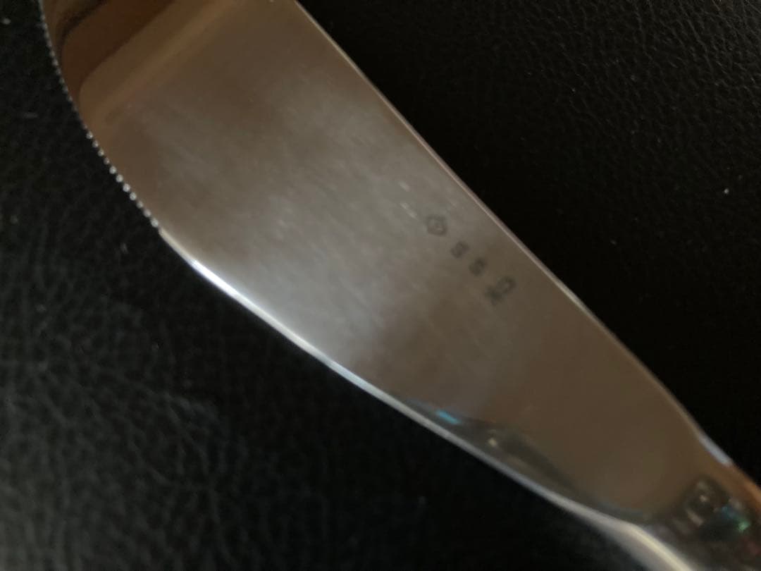 【未使用】 柳宗理 黒柄カトラリー デザートナイフ 5本セット