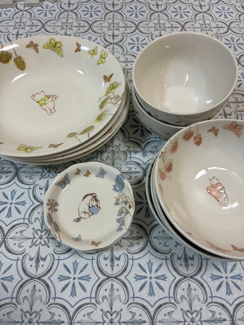 くまのプーさん 美品 パスタカレー皿 サラダボウル どんぶり皿 小皿 バラ売可