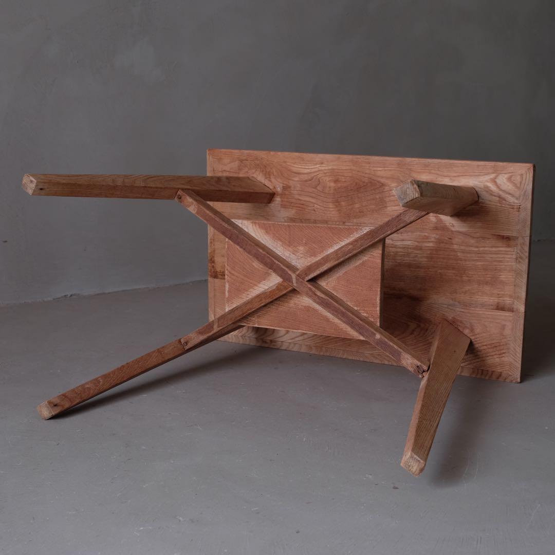 栓材 センターテーブル　コーヒーテーブル サイドテーブル デスク 古家具