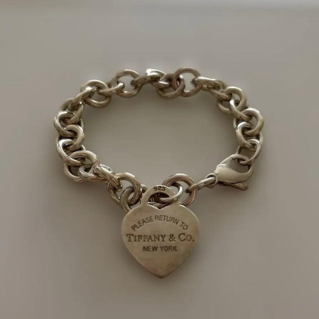 Tiffany & Co. シルバー925 ブレスレット ハート型チャーム付き
